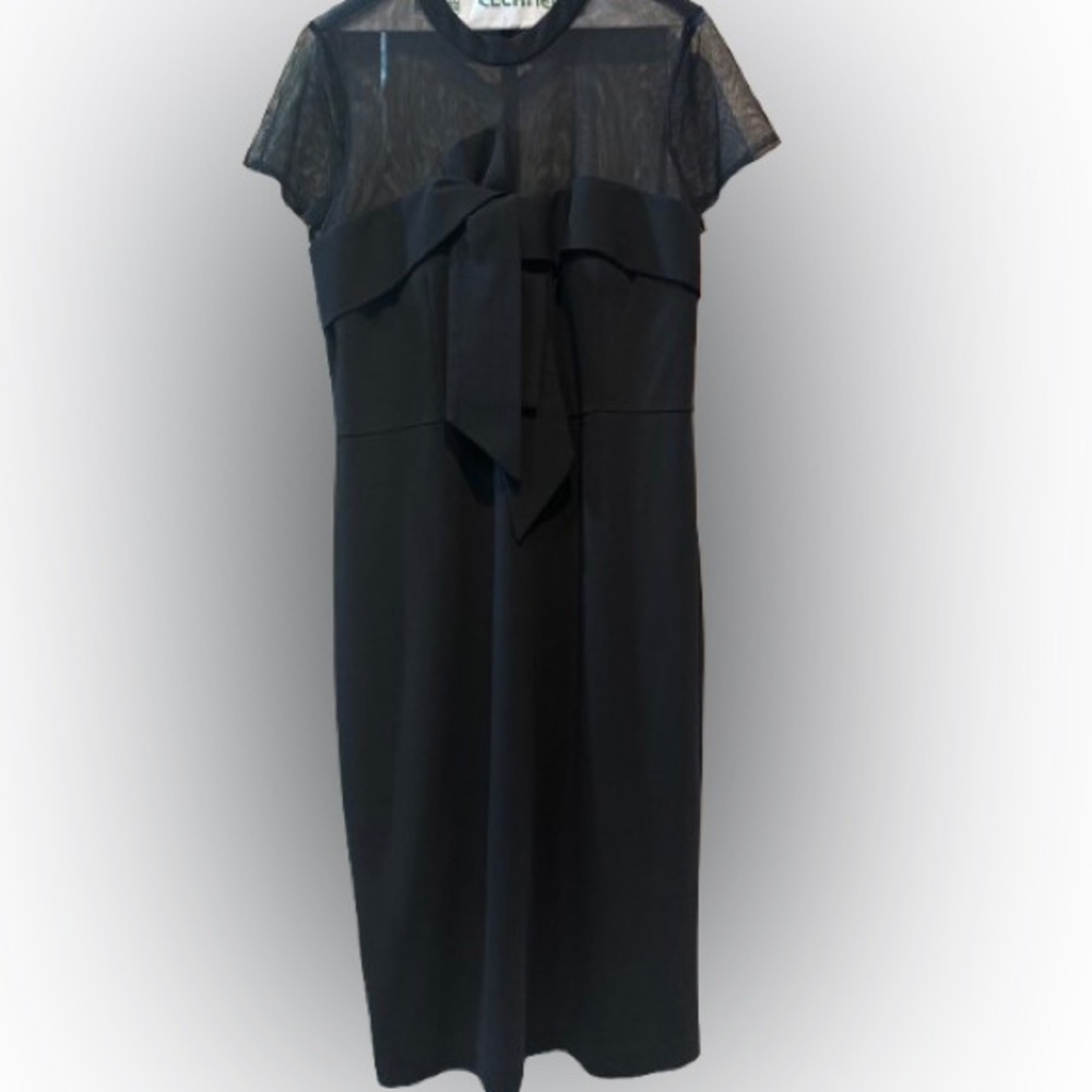 Roselle bow black cocktail dress 16 - Picture 3 of 4